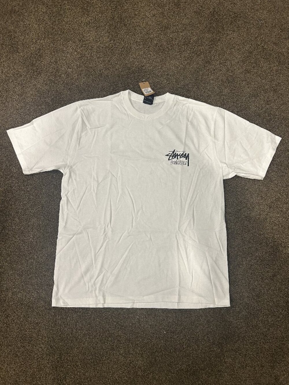 Stussy Honolulu T-Shirt White Large NWT